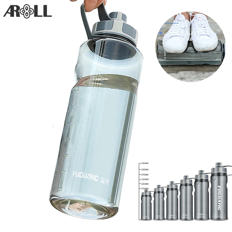 Брендовая Спортивная бутылка для воды фитнес BPA Free Direct drink-прямой напиток бутылка для воды бутылка пространства 600 мл 1000 мл 2000 мл