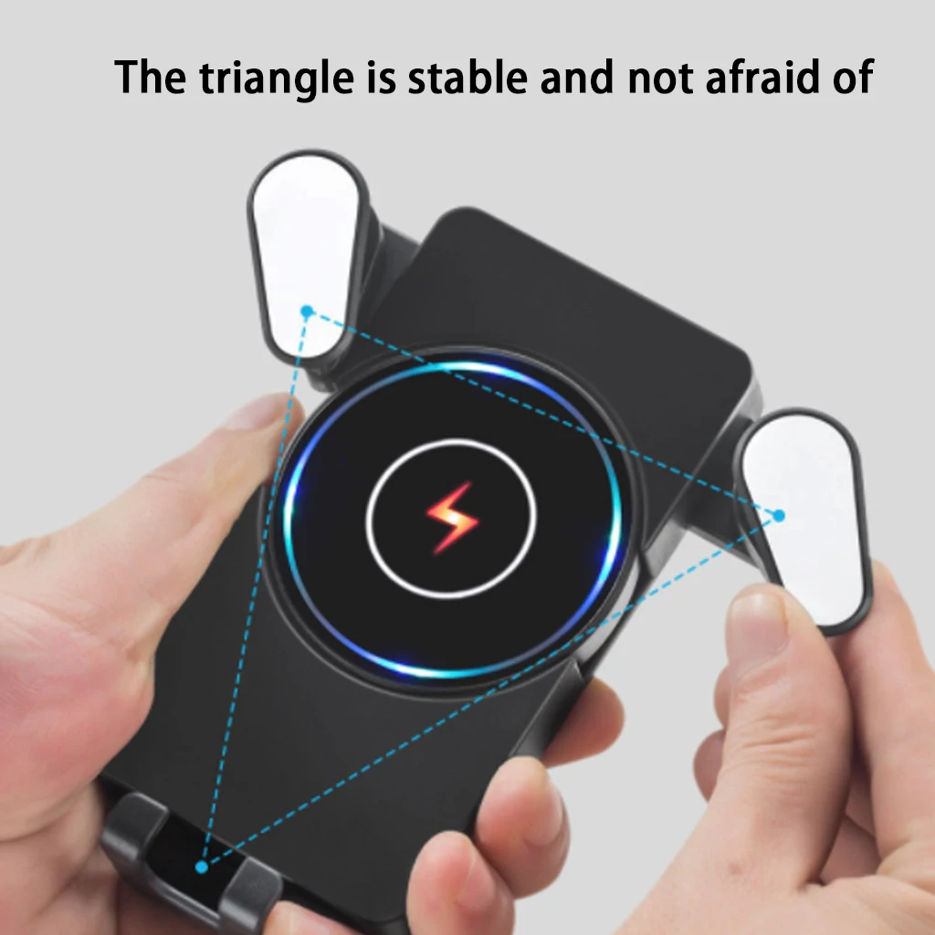 

Qi Wireless Car Charger for iPhone Xs/XsMax/Xr/8plus Magnetic Phone Holder Fast Car Wireless Charger for Samsung S9 S8 Note9
