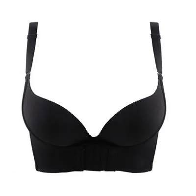 black-bra Jerrinut, сексуальные бюстгальтеры для женщин, супер пуш-ап бюстгальтер, нижнее белье, женское нижнее белье, бюстгальтер, маленькая грудь, становится большой грудью, бесшовный бюстгальтер без косточек - Цвет: black-bra