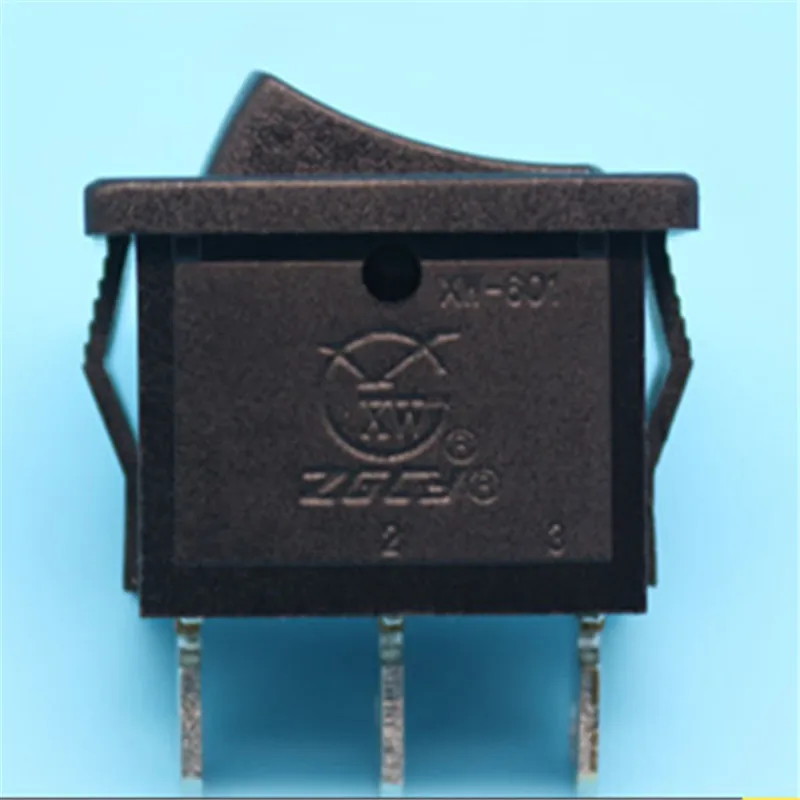 4 piecs KCD1 XW-601AB2 черный AC swicths 3 pin 2 позиция на off переключатель рокер для электронного