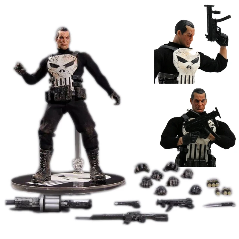Mezco Marvel One: 12 коллективный Каратель BJD Фигурка Статуя Модель игрушка кукла подарок