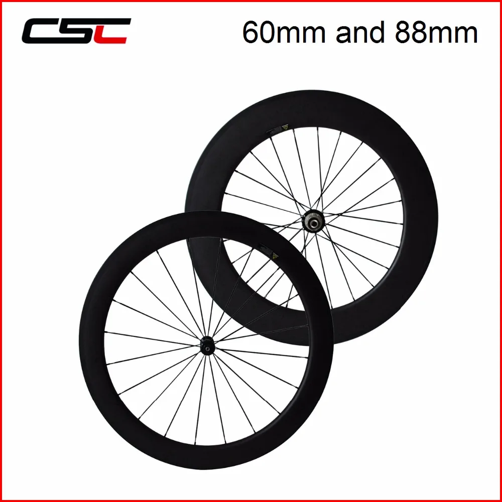 Велосипедные колеса 700C передние 24/38/50/60 мм задние 38/50/60/88 фотообода Ширина 25
