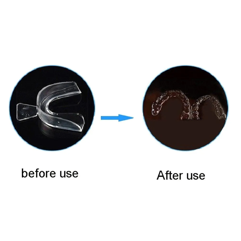 4pcs Teeth Whitening Silicone Night Mouth Guard for Clenching Grinding Dental Bite Sleep Aid Tray |