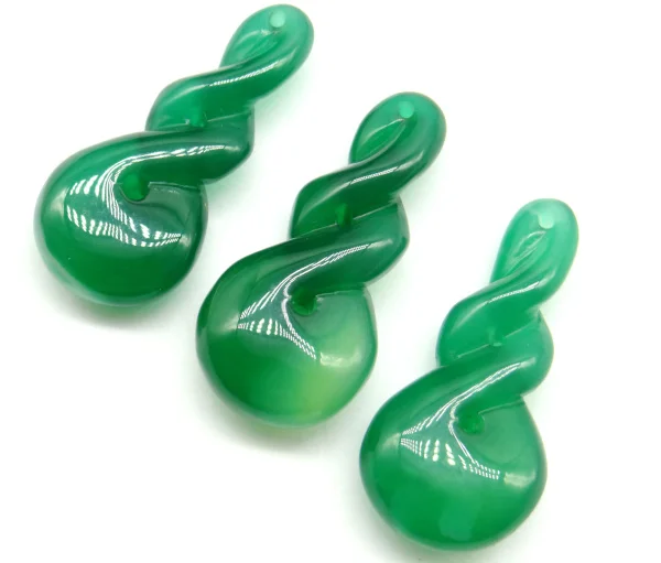 Ожерелье из натурального агата красного и желтого цветов ручная работа