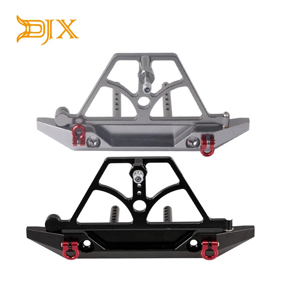 DJX алюминиевый передний задний бампер Bull Bar W/запасная шина для 1:10 Axial SCX10 JEEP II RC