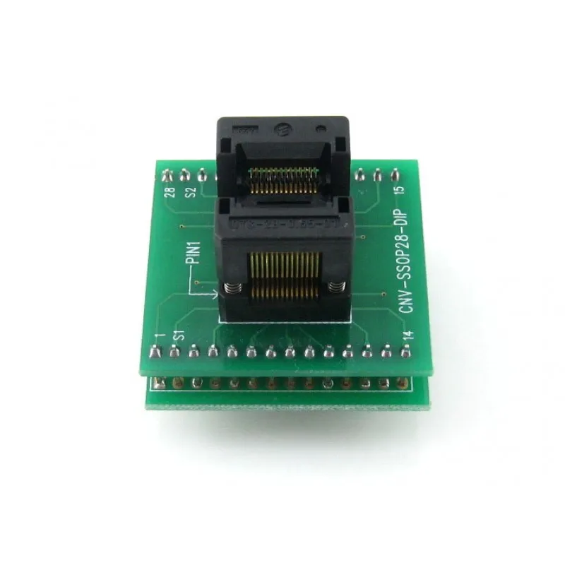 Адаптер для программирования Waveshare SSOP28 TO DIP28 (A) TSSOP28 Enplas IC Test Socket 0 65 мм Pitch|waveshare| |