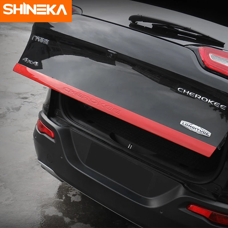 SHINEKA автомобильные наклейки для Jeep Cherokee 2014-2018 ABS Автомобильная задняя дверь
