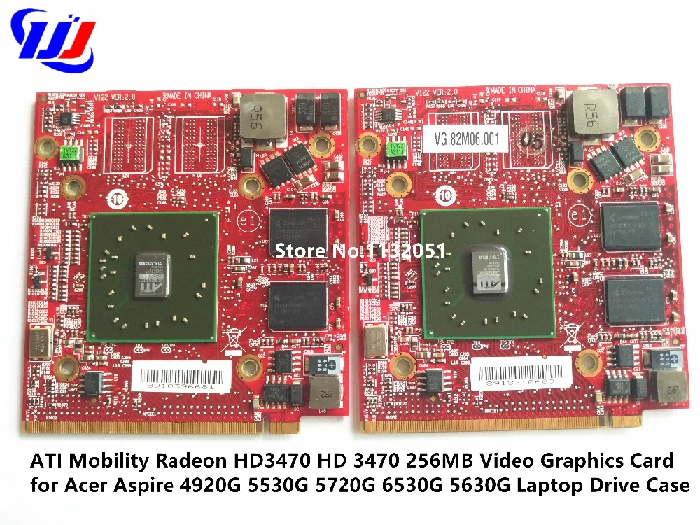 Для видеокарты ATI Mobile Radeon HD 3470 HD3470 256MB для A c e r A s p ire 4920G 5530G 5720G 6530G 5630G 5920G