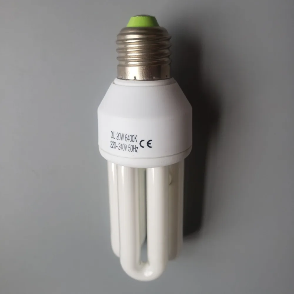 HoneyFly AC220-240V 15 W/20 W E27 3U труба энергоэкономичная лампа U Форма флуоресцентная лампочка домашнего освещения
