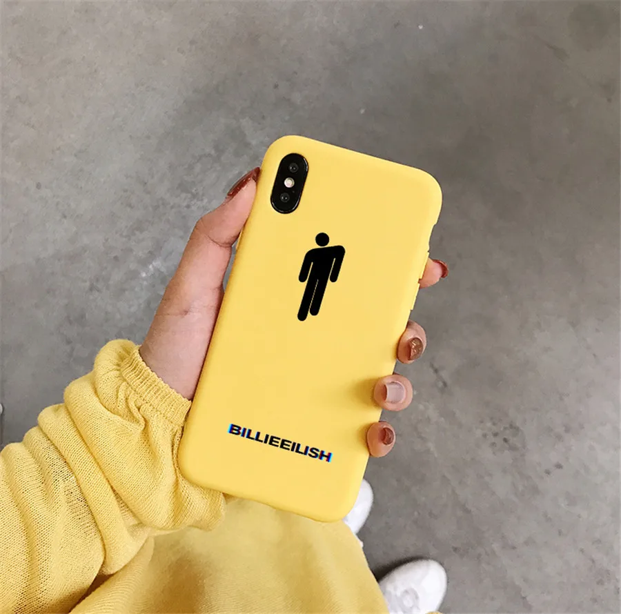 Billie eilish логотип Чехол для телефона для iphone X XR XS Max 8 7 6s Plus billie eilish Мягкий силиконовый чехол для iphone X XS чехол для телефона s