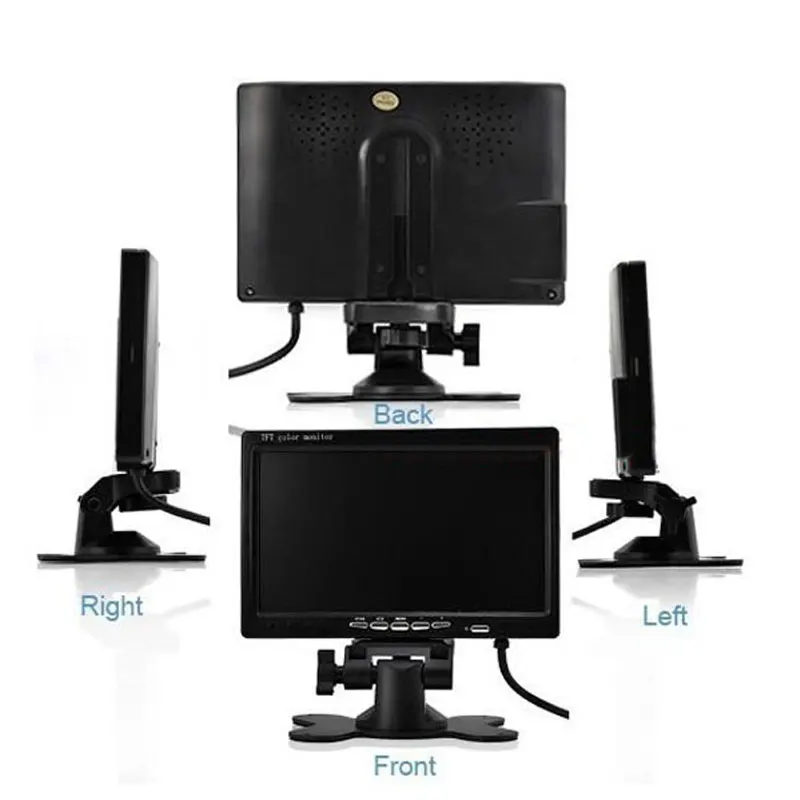 AMPrime 7 &quotЖК-монитор автомобиля TFT дисплей монитор камеры заднего вида HD 800*480 видео
