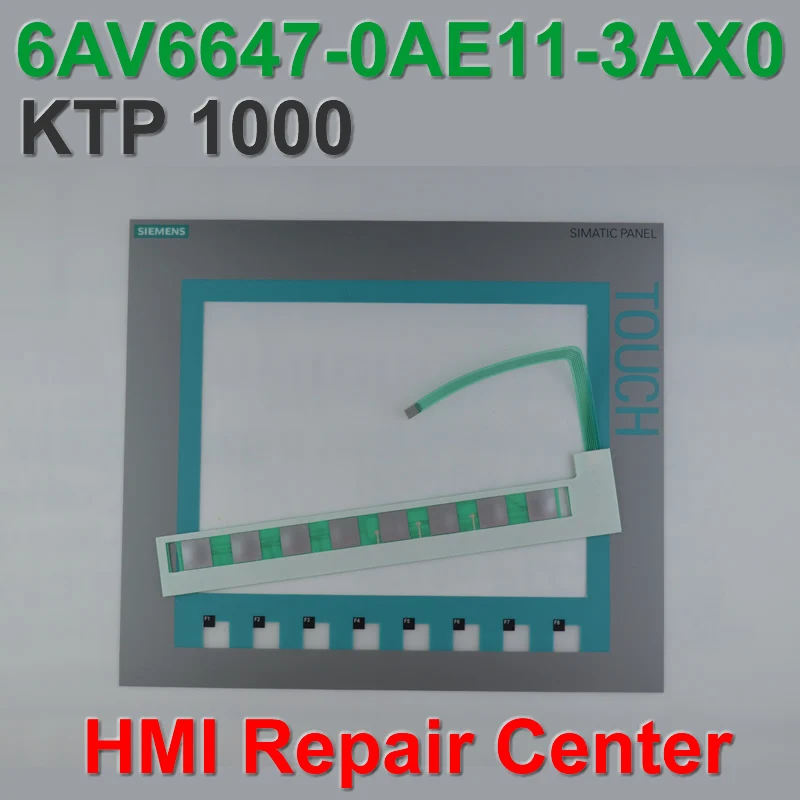 6AG1647-0AF11-4AX0 KTP1000 мембранная клавиатура + Сенсорное Стекло ДЛЯ SIMATIC HMI ремонт панели ~