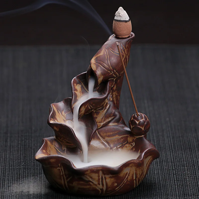 100 шт. конусные ароматические палочки в виде лотоса|incense stick burners|smoke backflowincense censer |