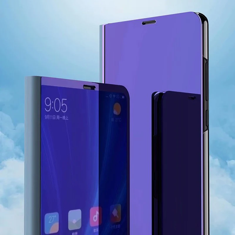 Ясно Smart View mi rror чехол с подставкой откидной крышкой для Xiaomi 8 SE 6x 5X A1 x 2 Note 3 Red 4X5 Plus 4