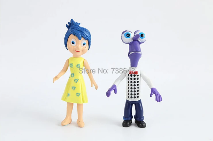 5pcs/set Inside Out Action Figures Toys Dolls Pixar Movie Cartoon Toy Anger Joy Fear Disgust And Sadness kids gifts 50sets | Игрушки и
