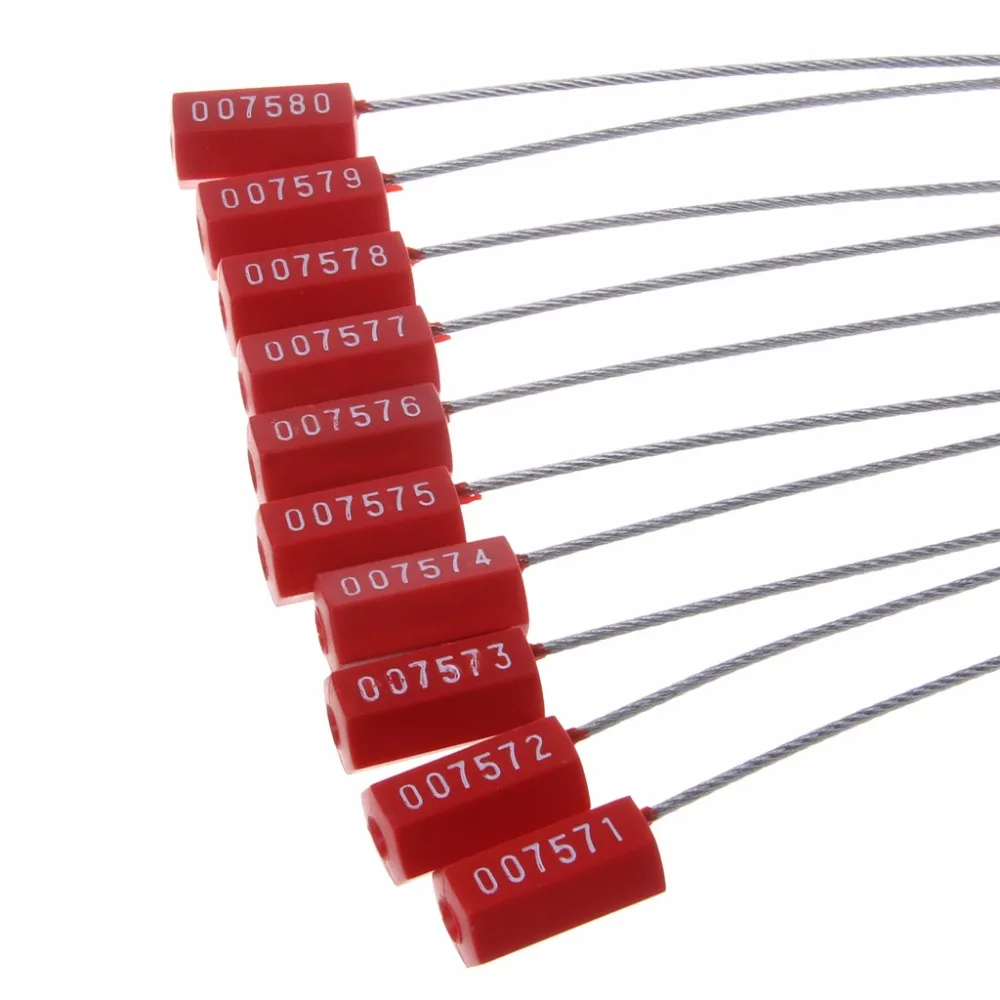 10 шт. стягивающиеся уплотнения для проводов замки безопасности грузовиков из