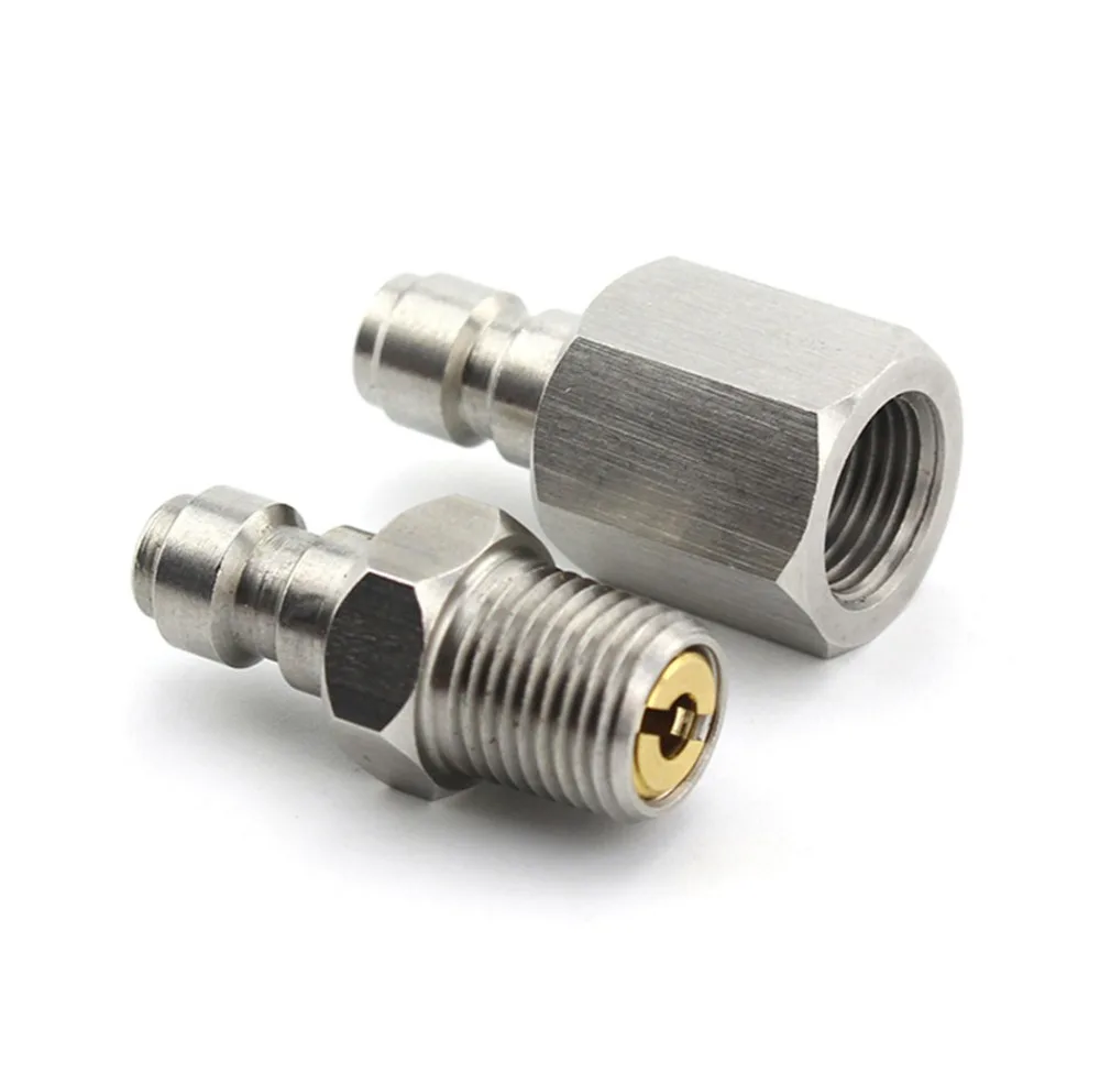 PCP Airforce Пейнтбол 1/8NPT штекер разъем 8 мм Женский Быстрый разъединитель из нержавеющей стали соединительные фитинги розетка 2 шт./компл