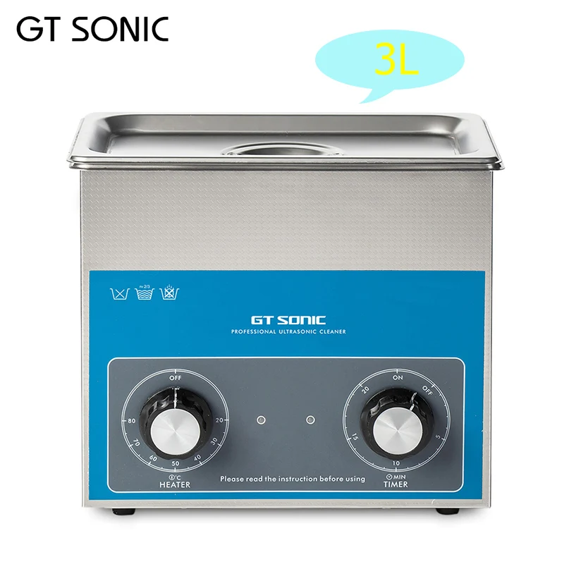 GT Sonic ультразвуковой очиститель 3л ванна электронные Хирургические детали таймер