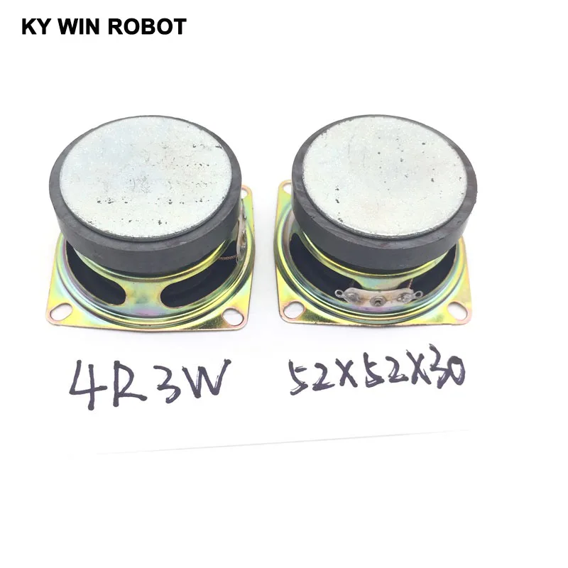 1 шт. высококачественный звуковой сигнал для динамика 3 Вт 4R 52x52x30 мм квадратный