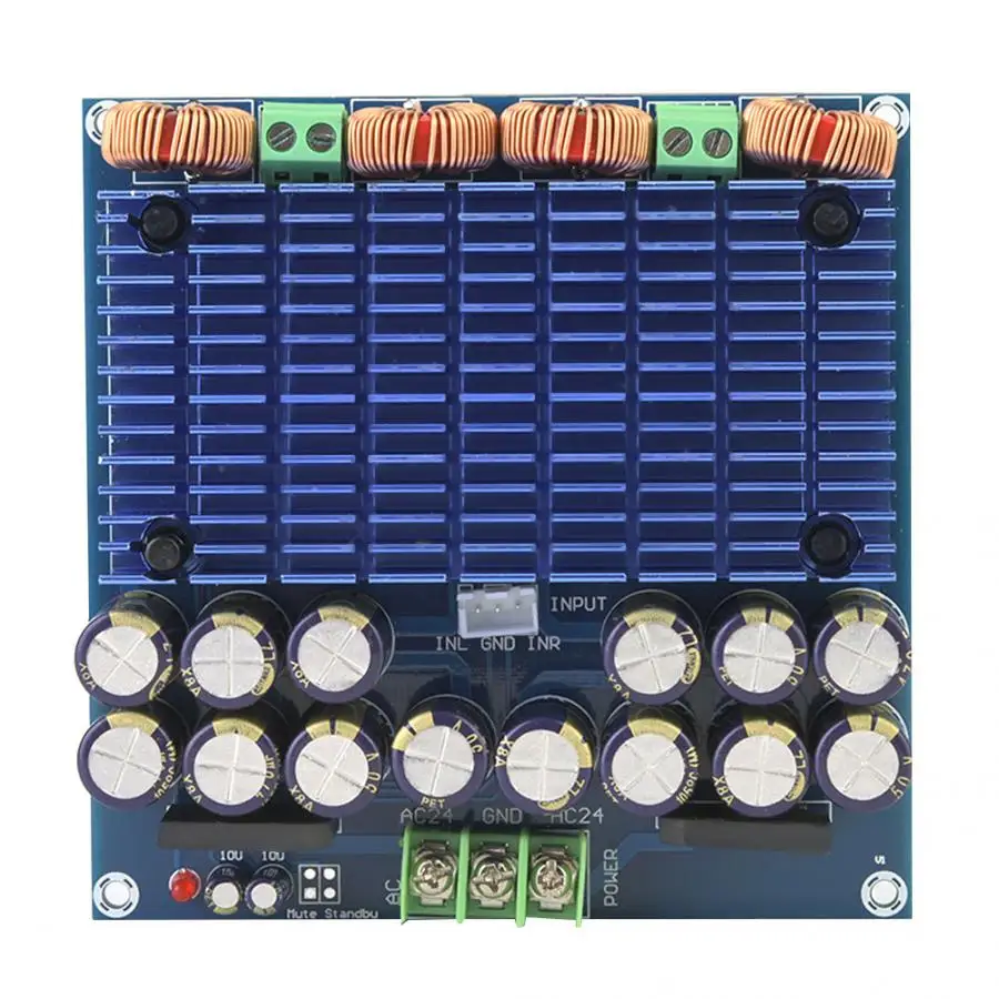 XH M252 Ultra High Power TDA8954TH Dual Chip плата цифрового стерео усилителя мощности 420 Вт * 2|Детали