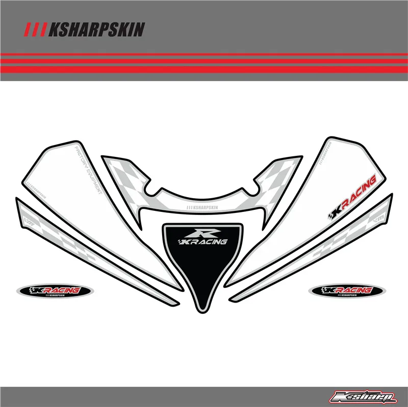 Передний обтекатель мотором цифровая доска 3D защитный гель для KAWASAKI ZX6R-RR 636B 2003-05