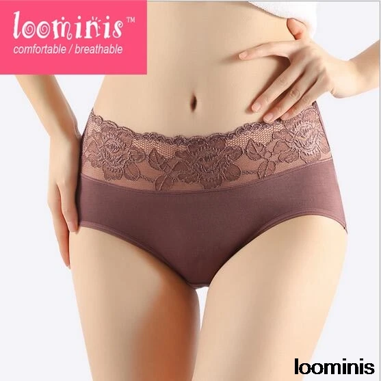 Большой Размеры Нижнее бельё женщин Трусики для Кружева пикантные печати