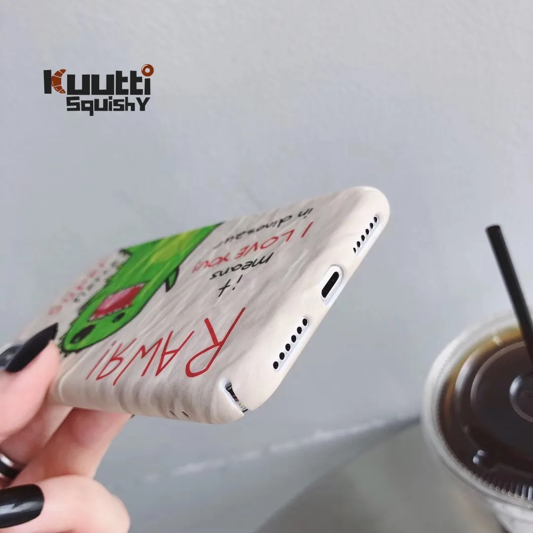 Kuutti мягкие милые динозавры забавные цитаты Жесткий PC защита летние чехлы для