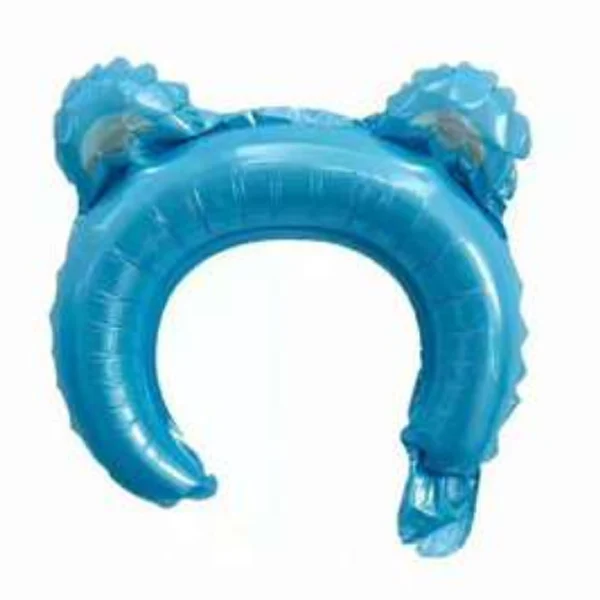 blue bear ear Новая детская мультяшная повязка на голову в виде животного, воздушный шар из алюминиевой фольги, маленький подарок на день рождения, украшения для детских игрушек - Цвет: blue bear ear
