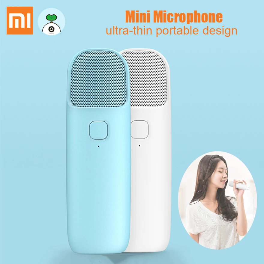 Xiaomi ультра тонкий мини Караоке микрофон шумоподавление домашний KTV DPS чип