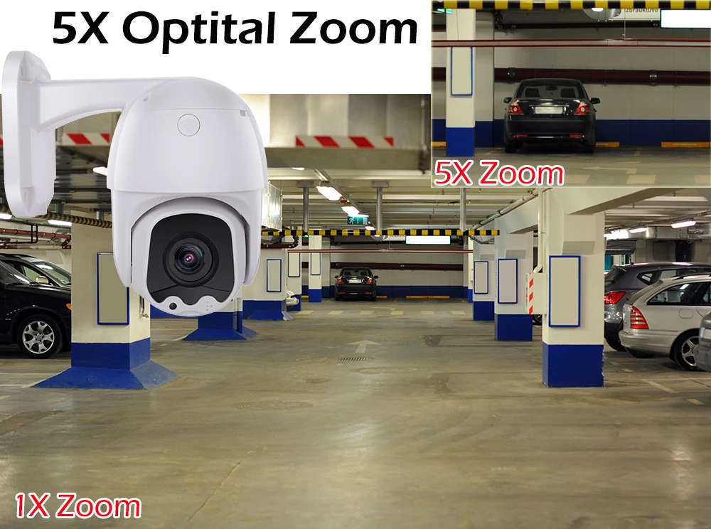 Купольная камера видеонаблюдения AHD 1080P PTZ панорамирование наклон 2 7 ~ 13 5 мм