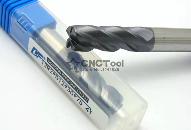 1 шт. 4R0.5 10R0.5 * 100L 4 флейты твердосплавные радиус угла торцевая фреза фрезерный