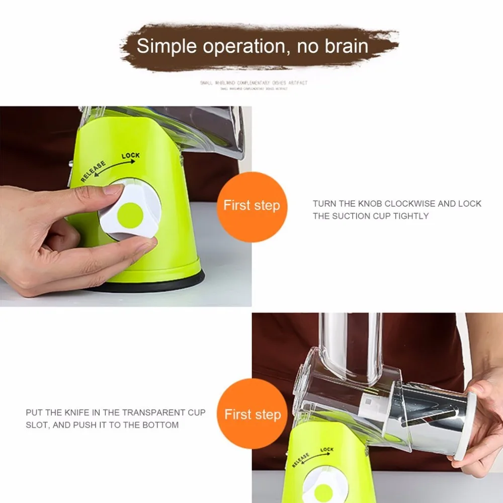 Многофункциональное устройство резки овощей и фруктов ручной барабан