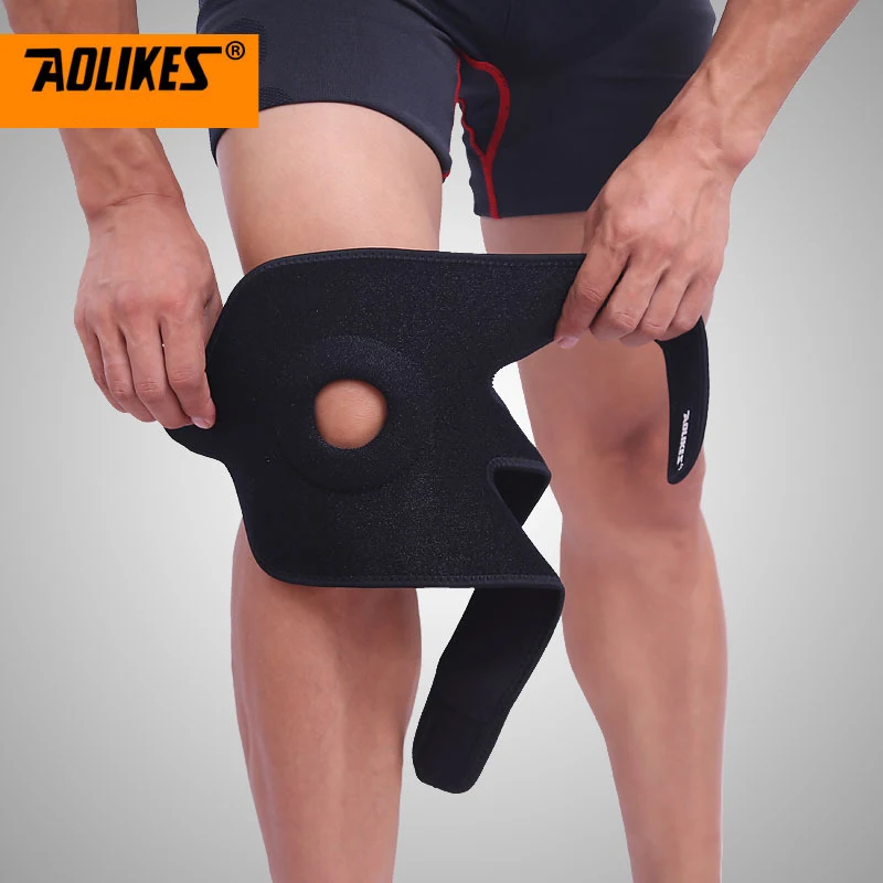 

1pc Men Women Outdoor Sports Hiking Knee Pads Support Patella Guards Gym Protector Wrap Antislip Shock Absorption Cushion