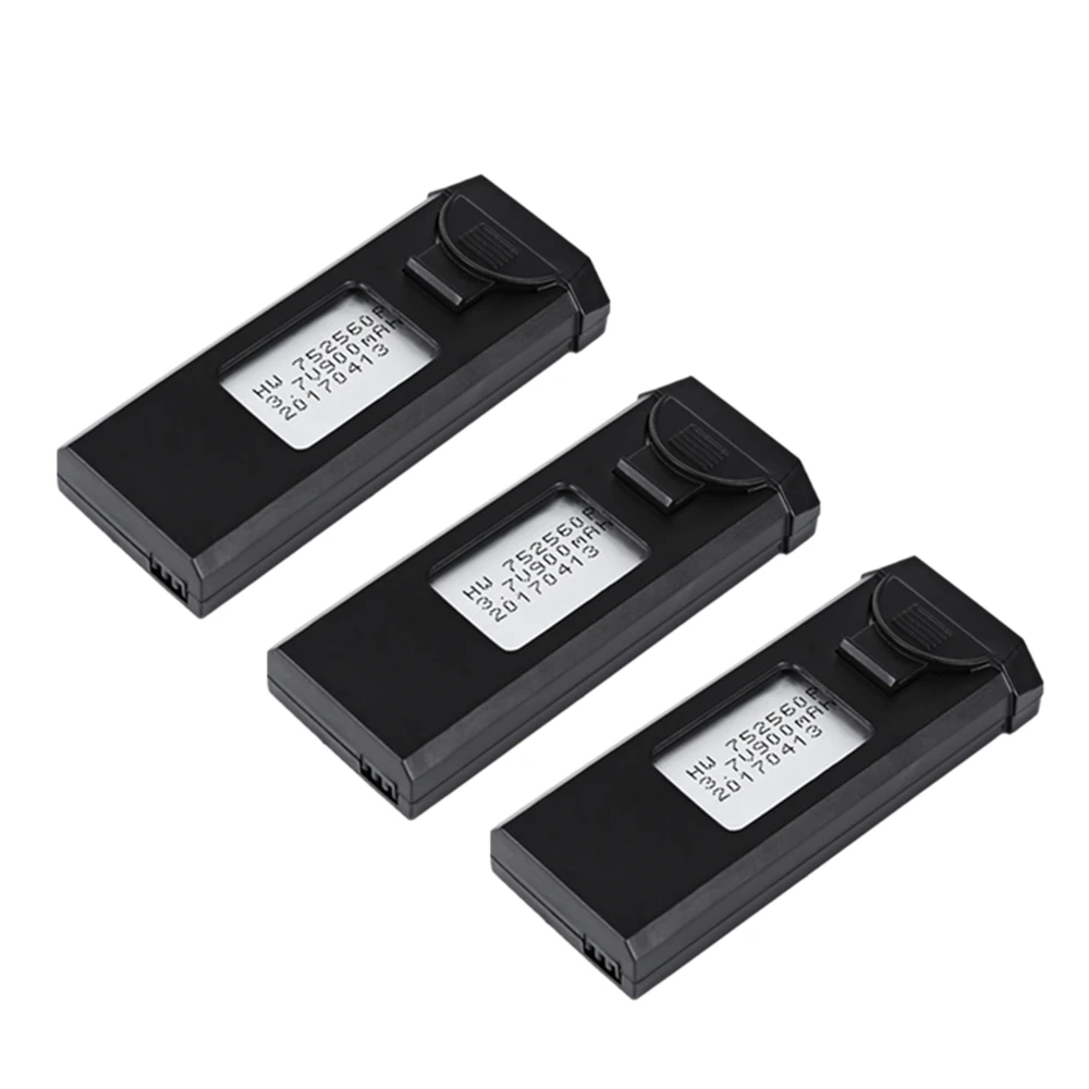 3 7 В 900 мАч 30C Lipo аккумулятор для VISUO XS809S XS809HW XS809W XS809 RC Запчасти Дронов батарея 752560P
