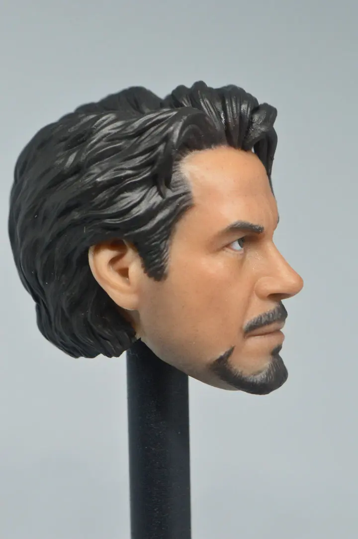 Изготовленный На Заказ 1/6 Tony Stark Head Sculpt для Броня Железного человека тестирование