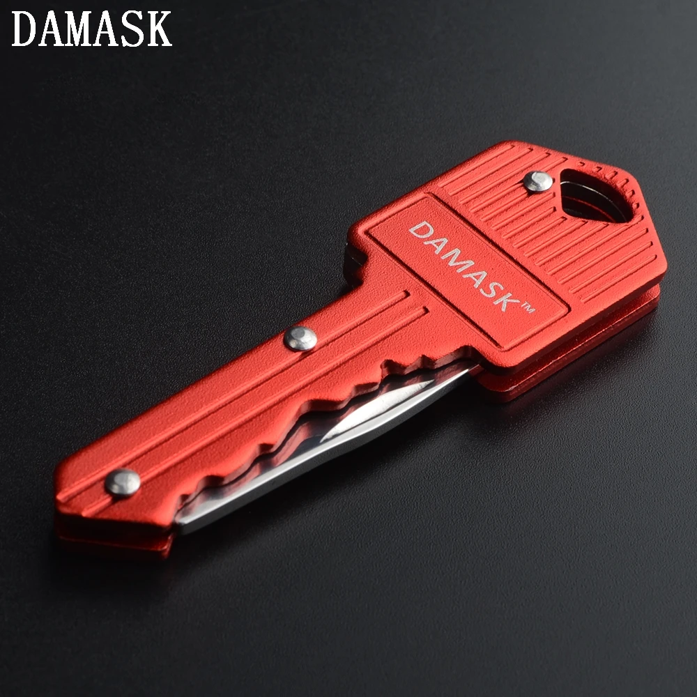 DAMASK бренд 4 шт. набор ключ нож из нержавеющей стали Портативный складной брелок
