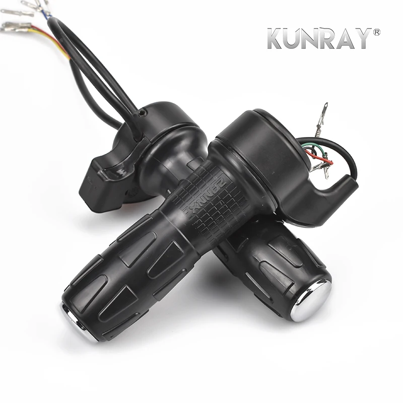 ZANNX 1 Pair Throttle Electric Bike Switches 3-in-1 Combined Ebike Bicycle Escooter Handlebar Speed Control Twist Parts | Спорт и