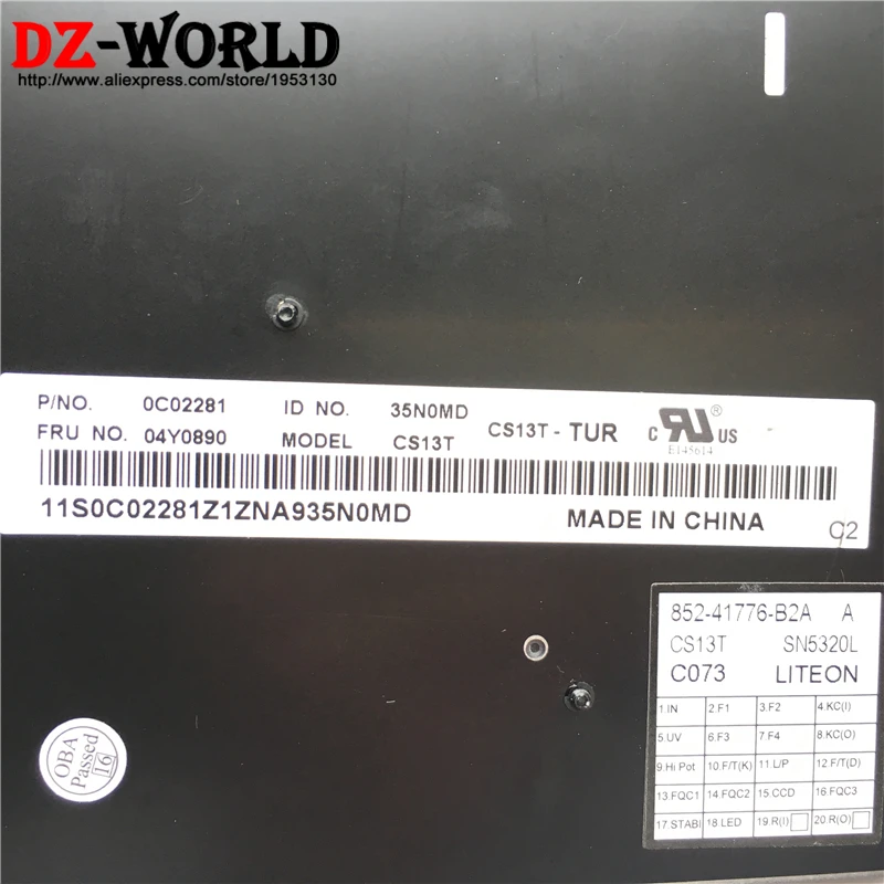 Клавиатура с турецкой раскладкой для Thinkpad T440 T440S T431S T440P T450 T450S T460 L440 L450 L460 Klavye 04Y0890
