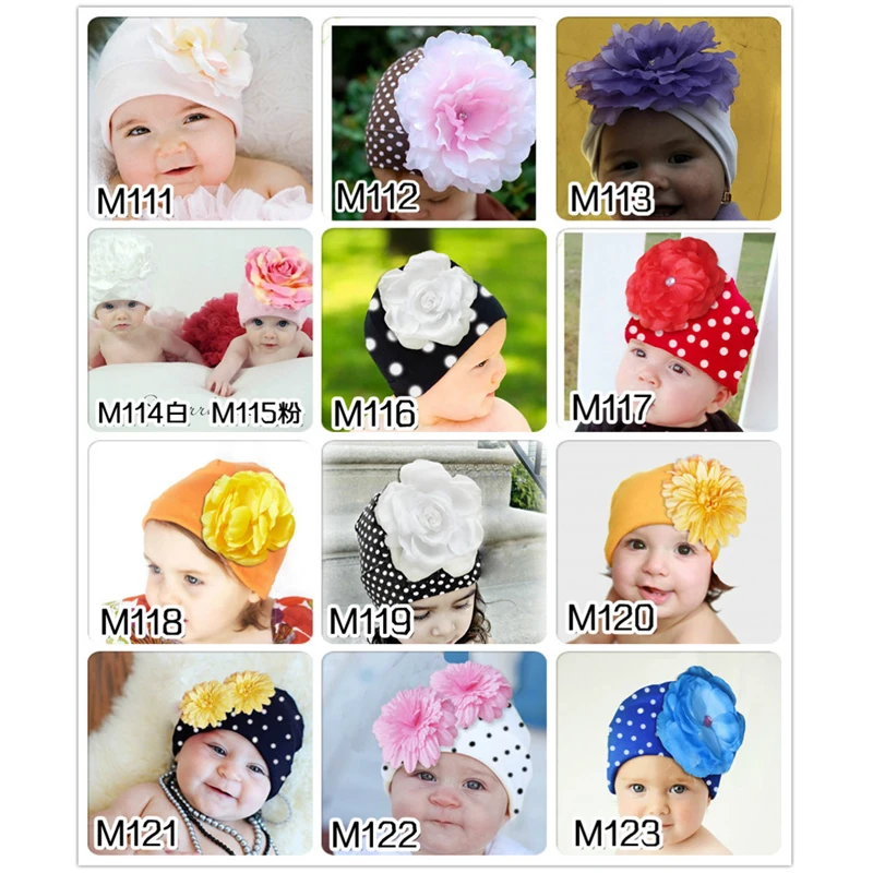 Baby Hat Floral Kids Girl Hats Caps Flower Boys Children's Spring Autumn Winter For Girls Newborns Accessories H21 | Детская одежда