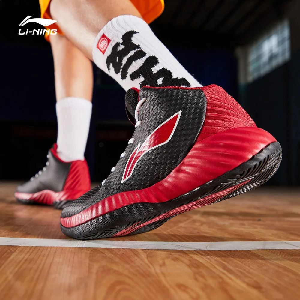 Li-Ning/Мужская обувь для баскетбола в бою, для баскетбола, износостойкая обувь, RB, средней длины, с подкладкой, для фитнеса, спортивная обувь, кроссовки ABPP005 XYL229
