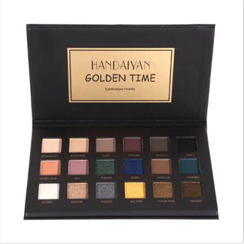 HANDAIYAN 18 Colors Colorful Glitter Eyeshadow Palette Mermaid Eye Shadow Shimmer Pigment Matte Makeup Powder Cosmetic |