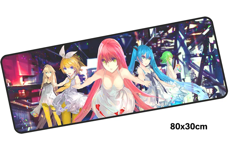 Hatsune Miku pad мышь computador игровая мышь pad 800x300X2 мм padmouse big miku Коврик Для Мыши Эргономичный гаджет офисные настольные коврики - Цвет: Size 800x300X2MM