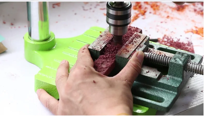 Mini Electric Drilling Machine Variable Drill Press Grinder Jewelry Drill Machine Electric Drill+ Workbench+ Flat-nose Pliers