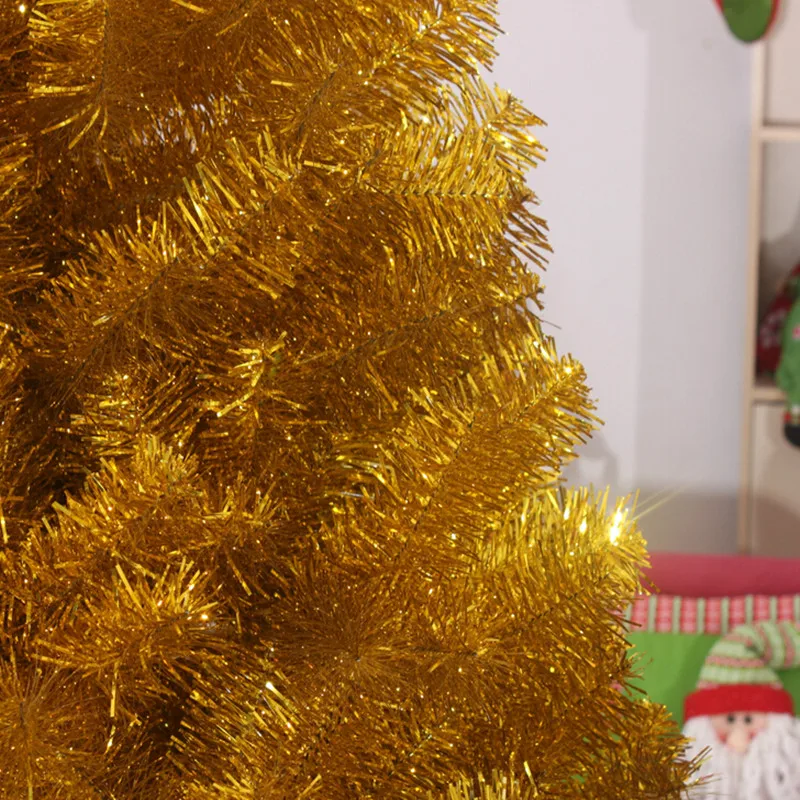 4 размера Дерево Санта Клауса ПВХ материал Золотая Рождественская елка вечеринка
