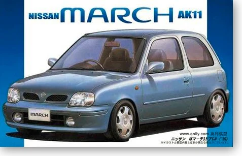 

Модель автомобиля в сборе 1/24 Nissan Ak11 March 3 Door 03546