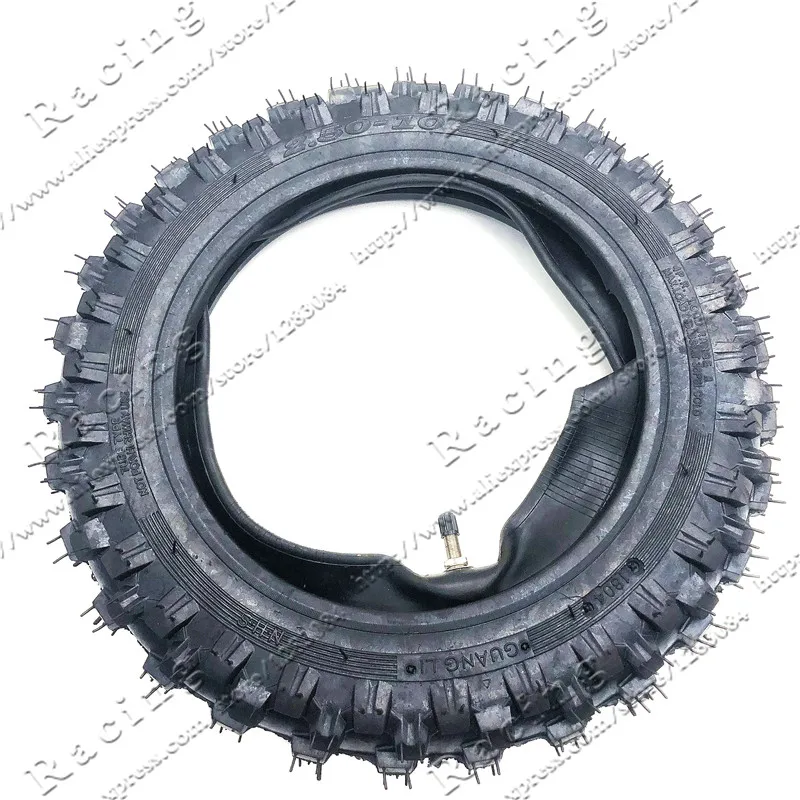 

2.50-10 Front Or Rear Wheel Tire Out Tyre with Inner Tube 10inch tires 10" For Motorcycle Motocross Dirt Pit Bike