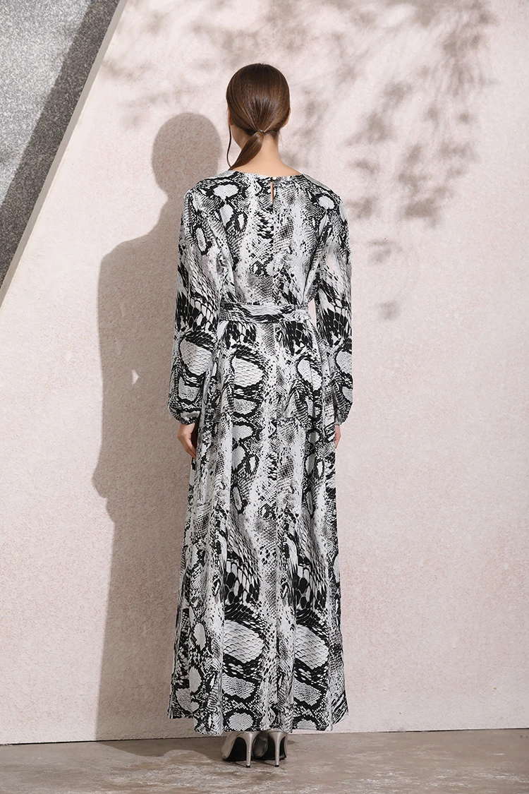 Женское длинное платье-макси ZADORIN Осеннее Элегантное повседневное платье в стиле