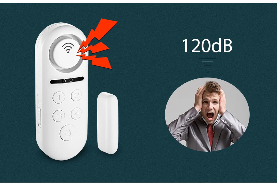 KERUI wifi датчик двери окна двухсторонний магнитный детектор 120dB 4 цифровой пароль Добро пожаловать сигнализация системы безопасности дома