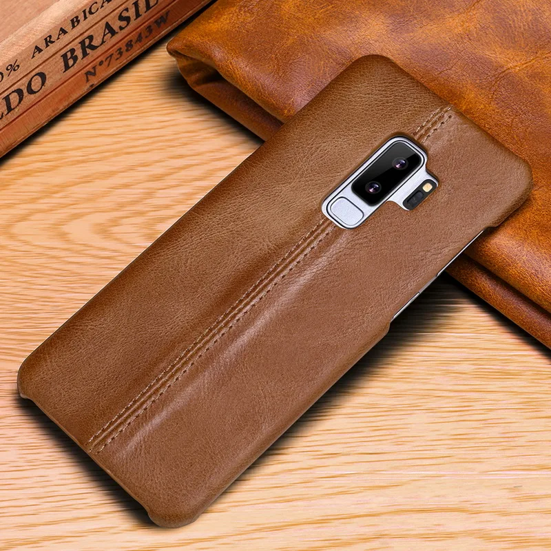 Оригинальный чехол из натуральной коровьей кожи для сотового телефона Samsung Galaxy