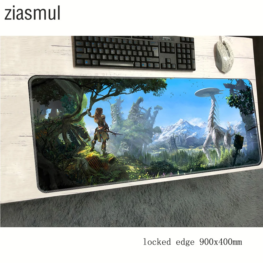 Коврик для мыши horizon zero dawn 900x400x2 мм коврик компьютерной с HD рисунком игровой
